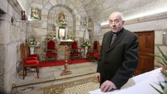 Don Jos�, en un reportaje anterior en Oubi�a
