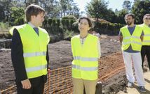 El director dela Axencia Galega de Infraestruturas visit� los restos arqueol�gicos del castro. 