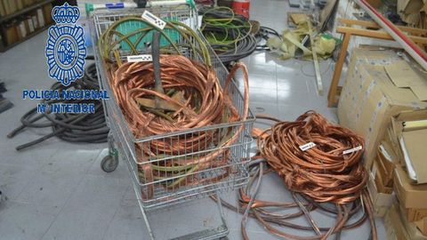 Foto de archivo de cobre incautado en una operaci�n
