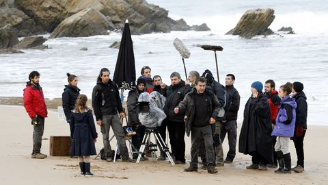 Lugo en el cine: la playa de San Romn, de O Vicedo, en la pelcula que rod Antonio Chavarras en el 2010, Dictado