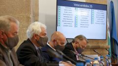 El alcalde de Friol, segundo por la derecha, junto a Jos� Fern�ndez, nuevo diputado provincial