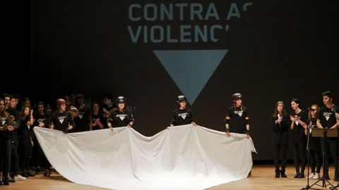 Grito un�nime en Compostela contra la violencia machista