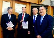 Michavila, Mato, Espada y Pedrosa, en la presentaci�n del libro .