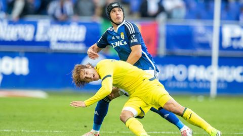 Luismi, durante el Oviedo-Villarreal B