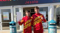 Casti�eira y L�pez, en Italia.