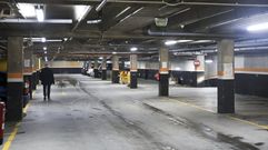 Vista del aparcamiento de Irmandi�os, que cuenta habitualmente con plazas libres para rotaci�n.