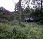 El turismo dio varias vueltas de campana tras salirse de la v�a.