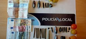 Efectos intervenidos tras las dos imputaciones delictivas.