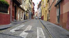 La calle Vicar�a, en Cimadevilla