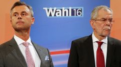 Alexander van der Bellen (izquierda) y Norbert Hofer.