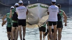 Regata de traineras en O Grove
