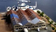 Vista a�rea de las instalaciones de Casa Pepe, en Trasatl�nticos, que dar�n paso a una zona de ocio.