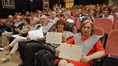 Una graduaci�n de una promoci�n de titulados s�nior de la Universidade de Vigo, en Pontevedra