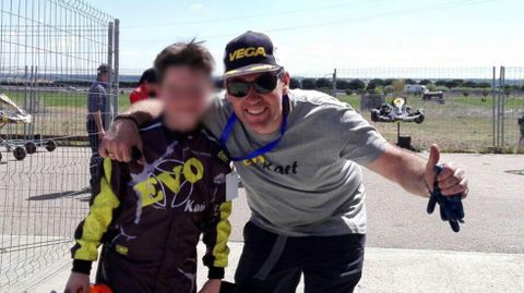 Fernando Basurto con su hijo Gonzalo