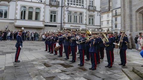 Actos de la Guardia Real en Lugo: desfile en Santa Mar�a