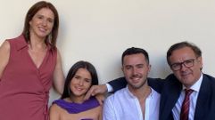 Familia Pose Otero. De izquierda a derecha: Paz Otero, Paz Pose Otero, F�lix Pose Otero y Jos� Manuel Pose. Los cuatro son odont�logos