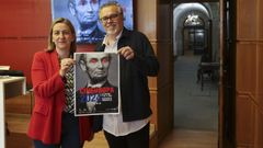 La concejala del rea de cultura de Santiago, Mriam Louzao, y el director de Cineuropa, Jos Luis Losa, presentaron este martes la programacin