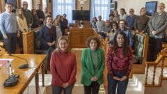 La corporaci�n municipal de Santiago, integrada por cinco grupos pol�ticos, despidi� en su momento la actividad plenaria del 2025 con esta foto de familia.