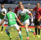 Nano Macedo anot� su gol al aprovecharse de un mal despeje de una defensa del Reus. 