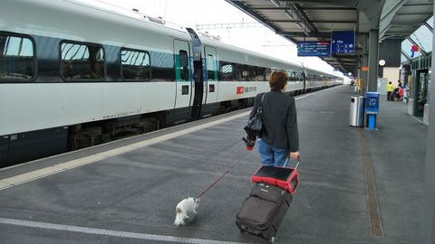 Estaci�n de Cornavin, m�tico punto de entrada en Suiza de los emigrantes gallegos.