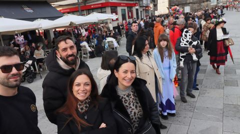 Desfile de disfraces y carrozas en Rianxo