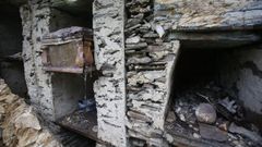 Cementerio de San Cosme de Barreiros, donde un derrumbe dej a la vista los cadveres