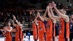 Los jugadores del Leyma, celebrando un triunfo en la presente temporada.