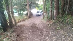 El conductor accedi� con la furgoneta casi hasta las escaleras de acceso a la playa, pero despu�s no lograba subir