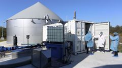 Planta de biog�s en una industria de la provincia de Lugo.