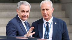 Zapatero, llegando a la Audiencia Nacional este mi�rcoles pasado