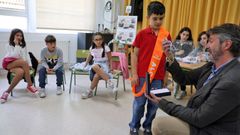 Amaro, alcalde do CEIP O Pi�eiri�o