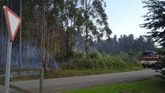 Incendio forestal en el Monte Areo, en Gijn