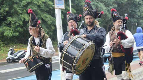 LLegada de los Gaiteiros de Duos Pontes a San Benito de Lrez 2024