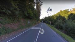 Tramo de la AC-840 que va desde Betanzos a Oza-Cesuras