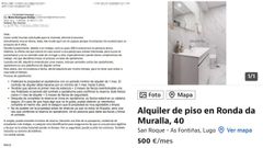 El correo electr�nico a trav�s del cual intentan enga�ar a las v�ctimas (izquierda) y la oferta publicada en Idealista (derecha)