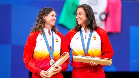 Cristina Bucsa y Sara Sorribes.Las tenistas Cristina Bucsa y Sara Sorribes