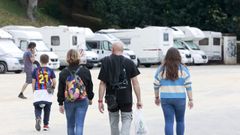El �rea de autocaravanas del pabell�n est� a reventar estos d�as