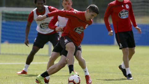 Vctor Garca pugna con Caballo en el entrenamiento