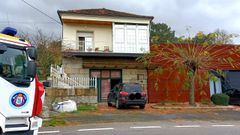 El incendio afect� a la cocina de una casa en Castrelo de Mi�o.