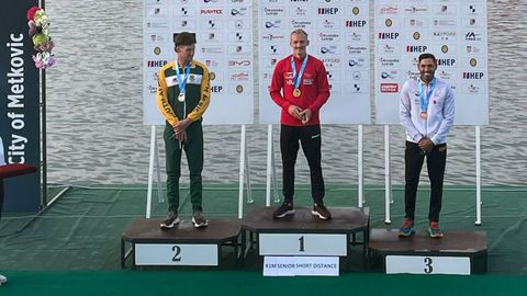 Ivn Alonso Lage, bronce no podio do K1 Home Snior de Distancia Curta no Mundial de Metkovic