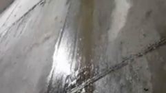 Filtraciones de agua de mar en el t�nel del Parrote