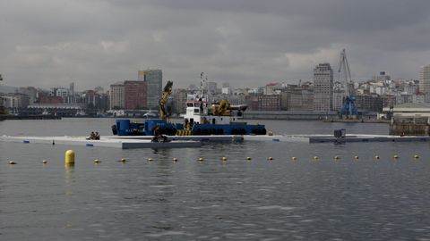 Montaje de la plataforma de baño de O Parrote