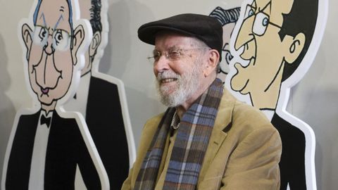 Siro, no 2025, nunha exposici&oacute;n sobre a s&uacute;a obra.