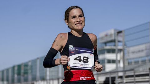 Estefana Unzu, Verdeliss, en la maratn de Madrid