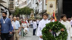 Procesi�n este mediod�a en las fiestas del Carmen de la Pescader�a, en Viveiro