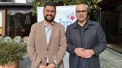 Mart�n Gra�a, candidato do BNG � alcald�a de Ribadeo nas elecci�ns do 2027, e Pablo Vizoso, ata agora voceiro municipal