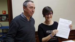 Los diputados de Comprom�s Joan Baldov� y Marta Sorl�, presentan su propuesta. 