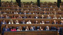 Imagen de la sesi�n de control al Gobierno el pasado 24 de abril en el Congreso de los Diputados.