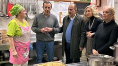 Un momento de la visita a la Cocina Econ�mica. 