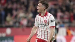 El ucraniano celebrando un gol con el Girona